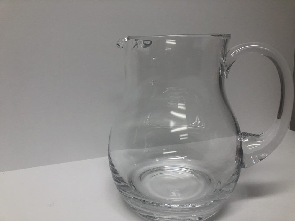 Blown Glass Pitcher – New Without Box 8" Tall Pinched Design