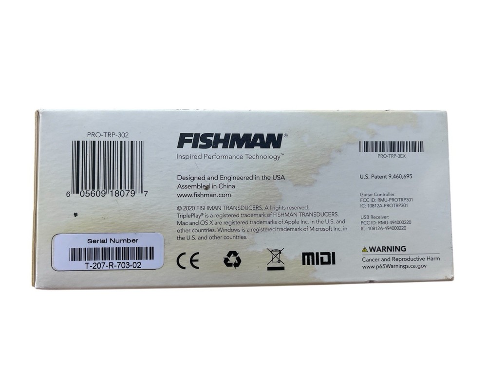 Fishman TriplePlay Wireless MIDI Guitar Controller Black