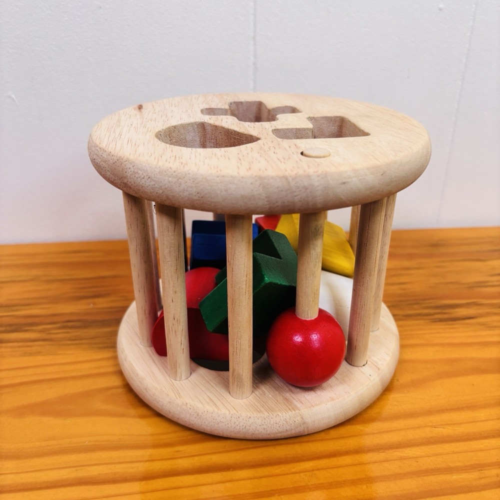 Wood Rolling Shape Sorter Made in Germany Handmade