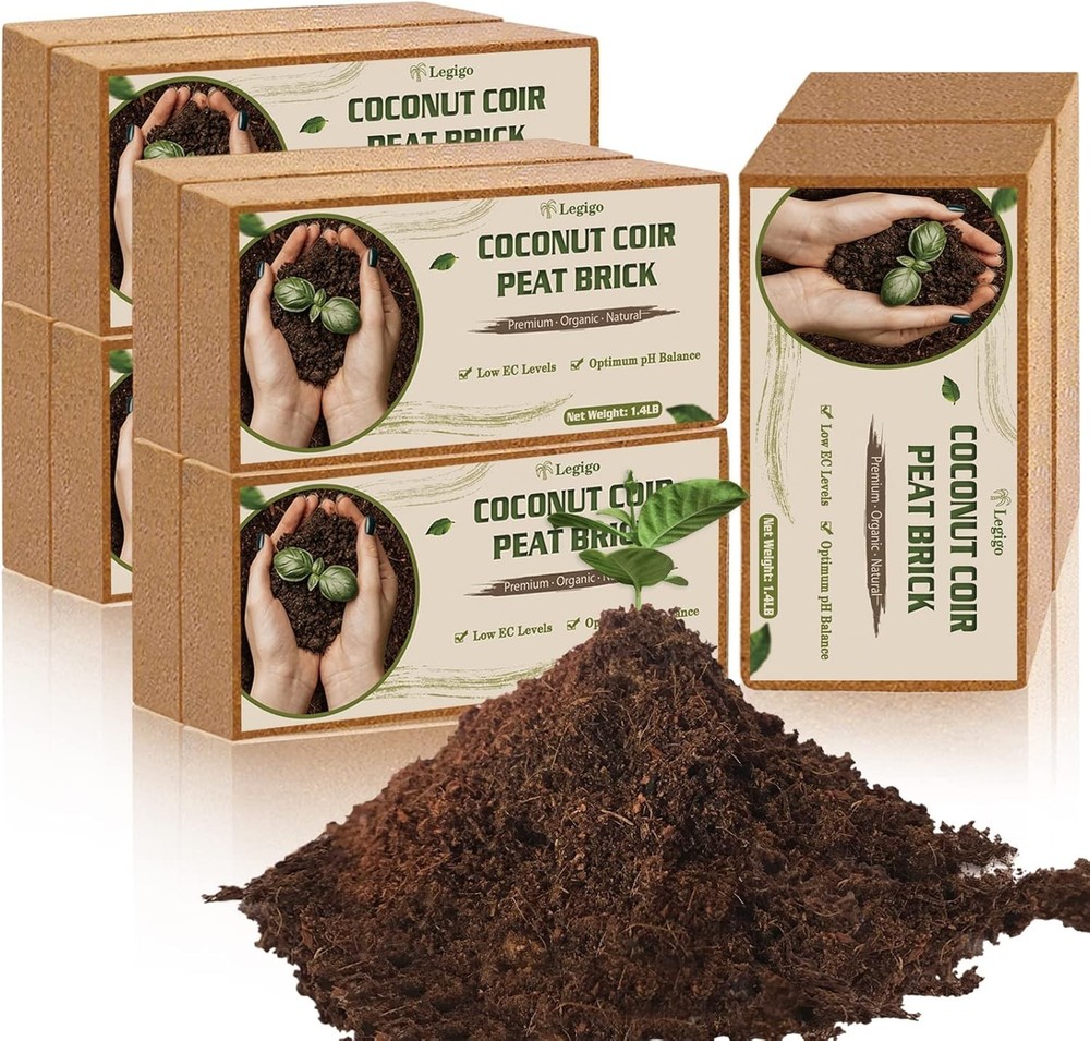 Sustainable Coco Coir Bricks 10pcs