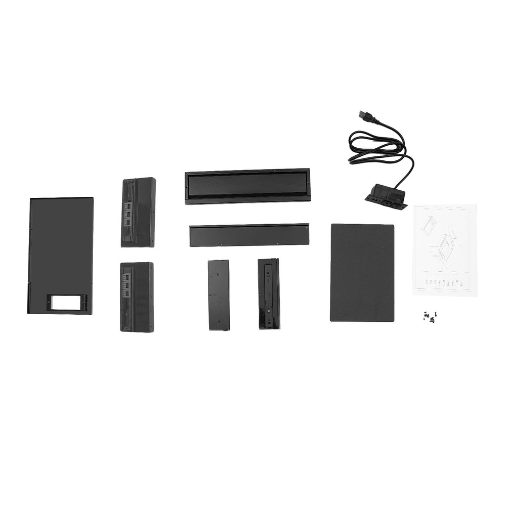Under Desk Pull Out Drawer Built-in 1500W Power Outlet Charging Organizer