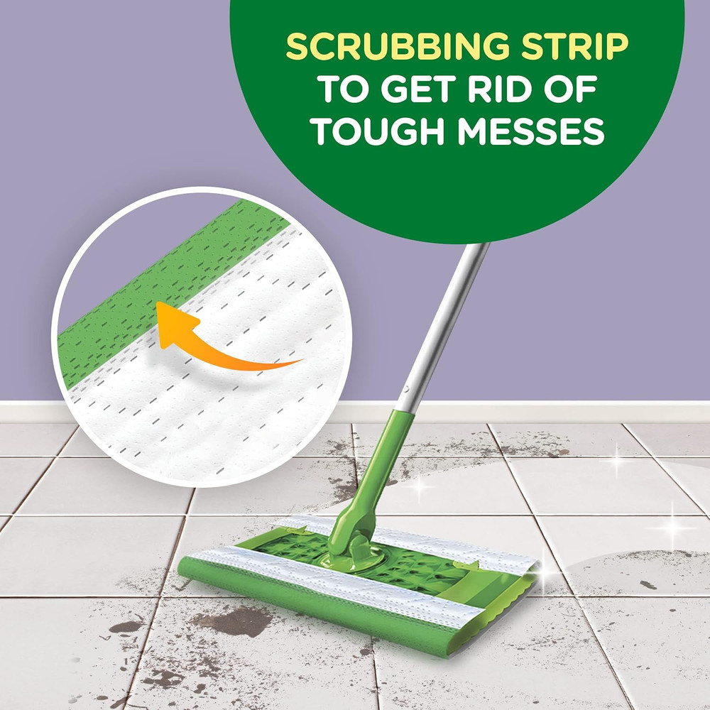 Sweeper Wet Mopping Pad Multi Surface Refills for Floor Mop, Lavender & Vanilla