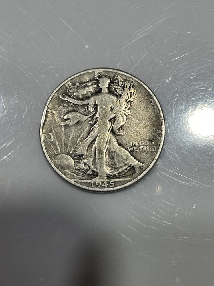 1945 USA Silver 1/2 Dollar Coin