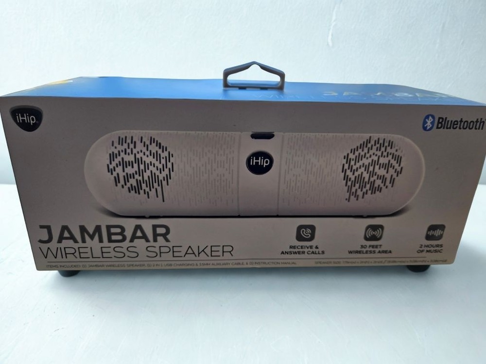 iHip Portable Speaker One Size White gray