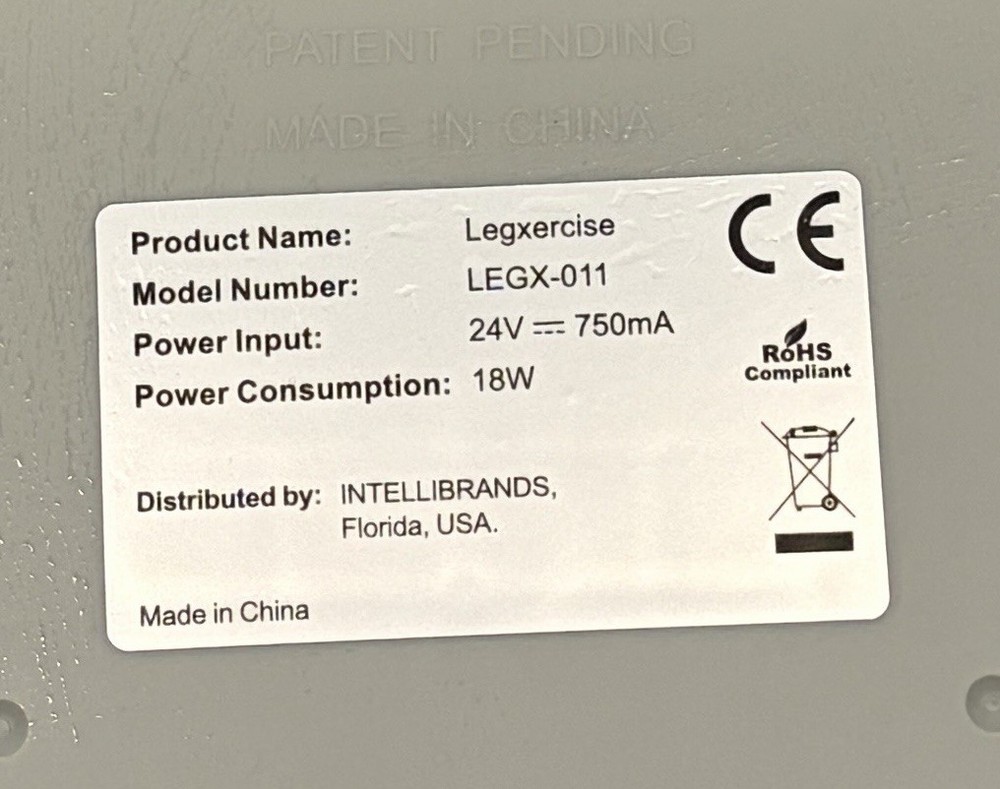 LegXercise Pro LEGX-011 Motorized Leg Activator Exercise Machine TESTED Working