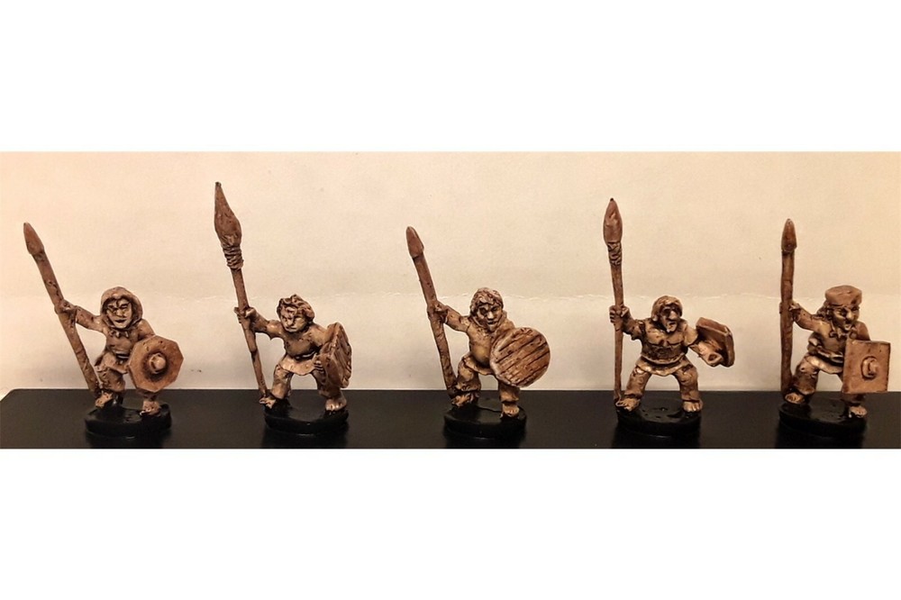 15mm Fantasy Halfling Spearmen (16 figures)
