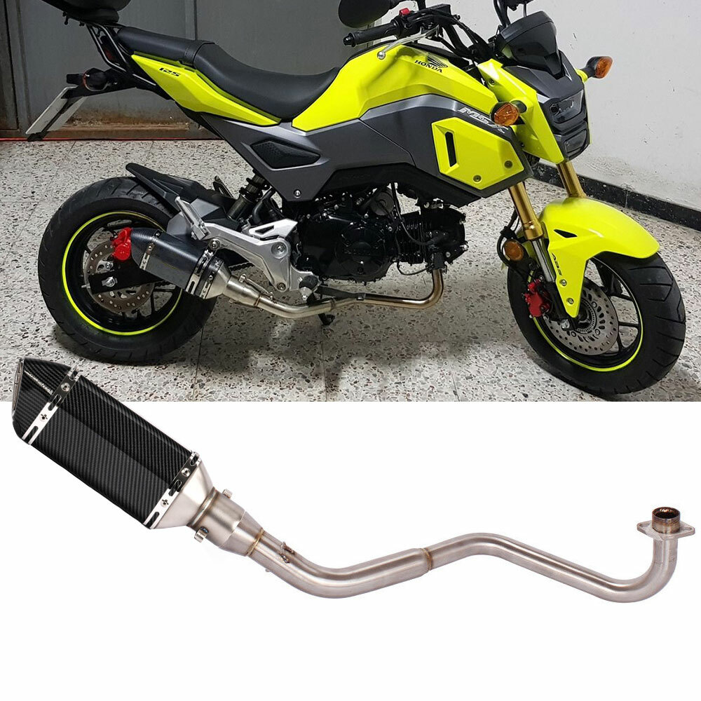 Low Mount Exhaust System Headers Muffler Pipe For HONDA Grom MSX 125 DB Killer