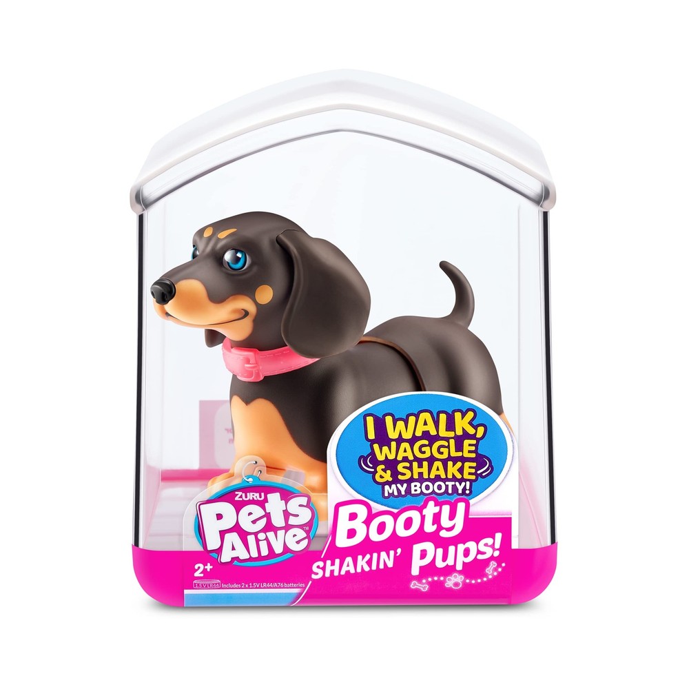 Pets Alive Booty Shakin' Pups Toy Window Box