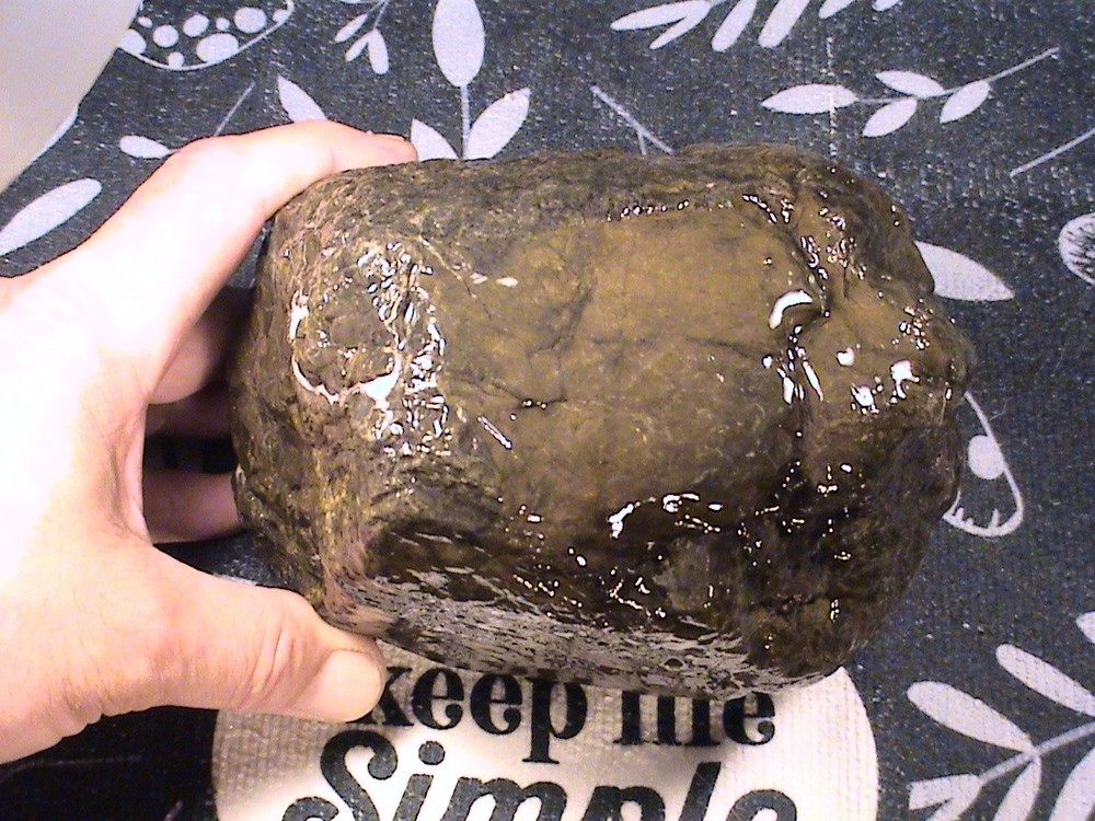 Black Chalcedony Jasper Agate, Solid Rough Lapidary Rock, 7 LBS, 6 OZ, #337