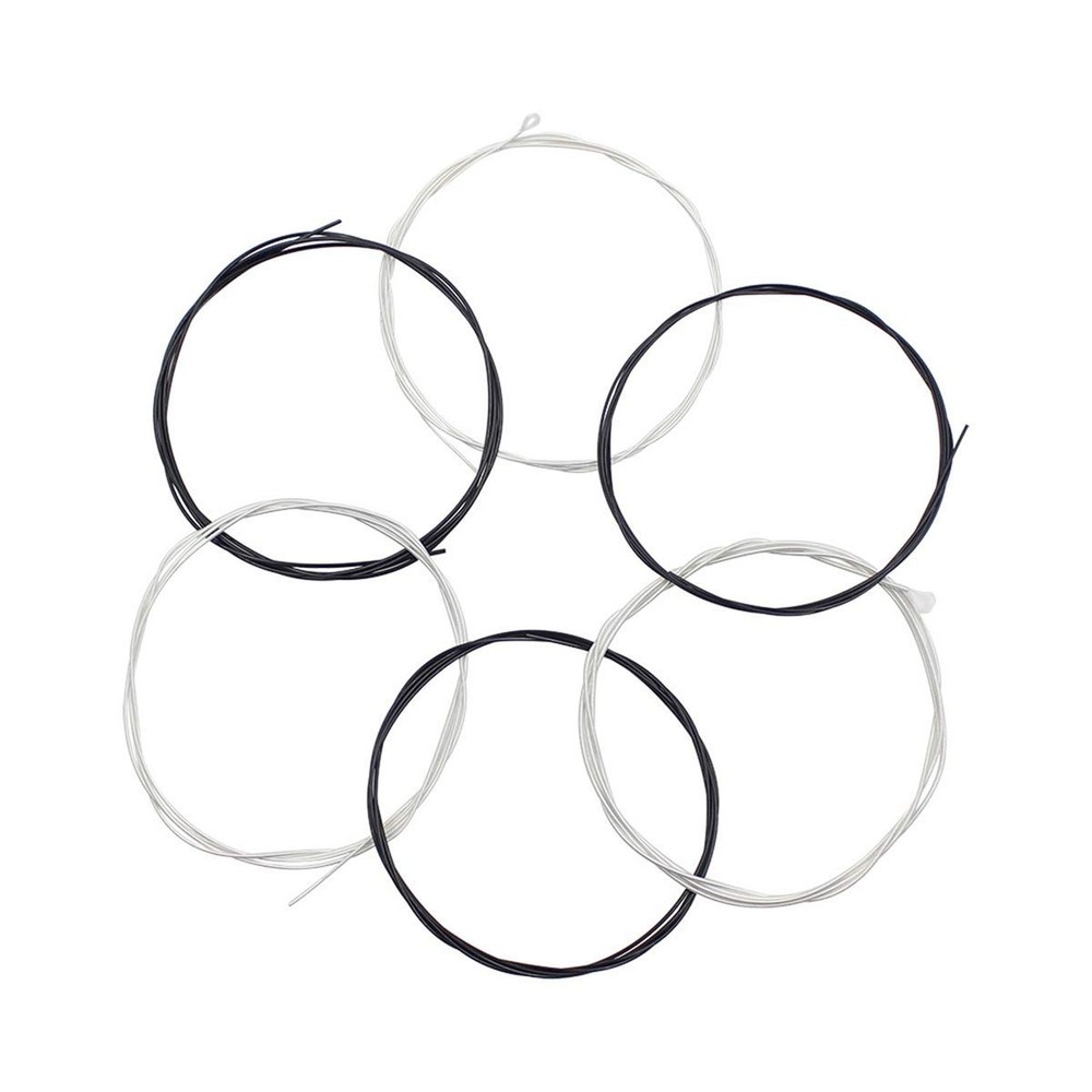 Black Nylon Classical Guitar Strings - 2 Sets and 3 in 1 Restringing Tool wit...
