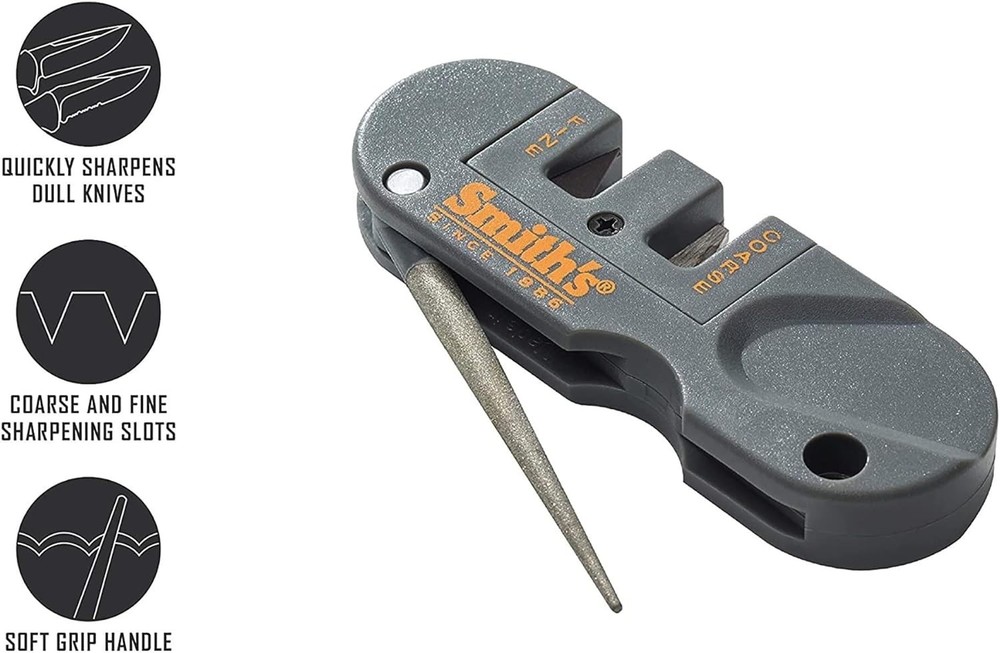 Lightweight Handheld Knife Sharpener with Diamond-Coated Rod for Precision Edges