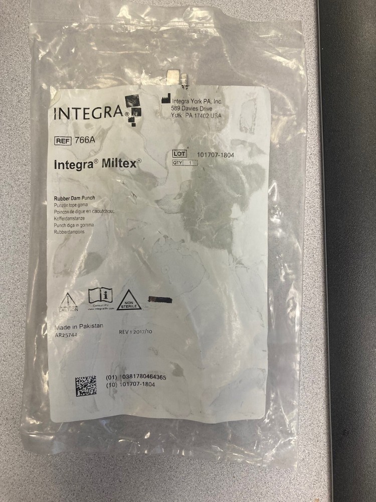 Miltex / Integra - Rubber Dam Punch (New In Plastic)