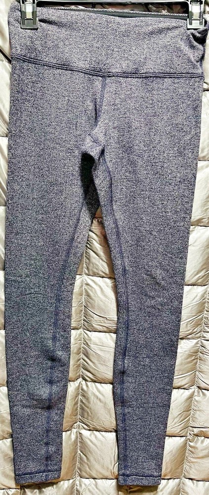 LULULEMON WOMENS GRAY LEGGINGS SIZE 4