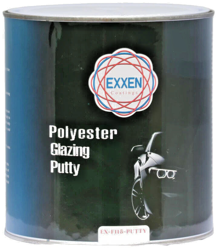 Exxen Coatings Polyester Glazing Putty 2L with cream hardener