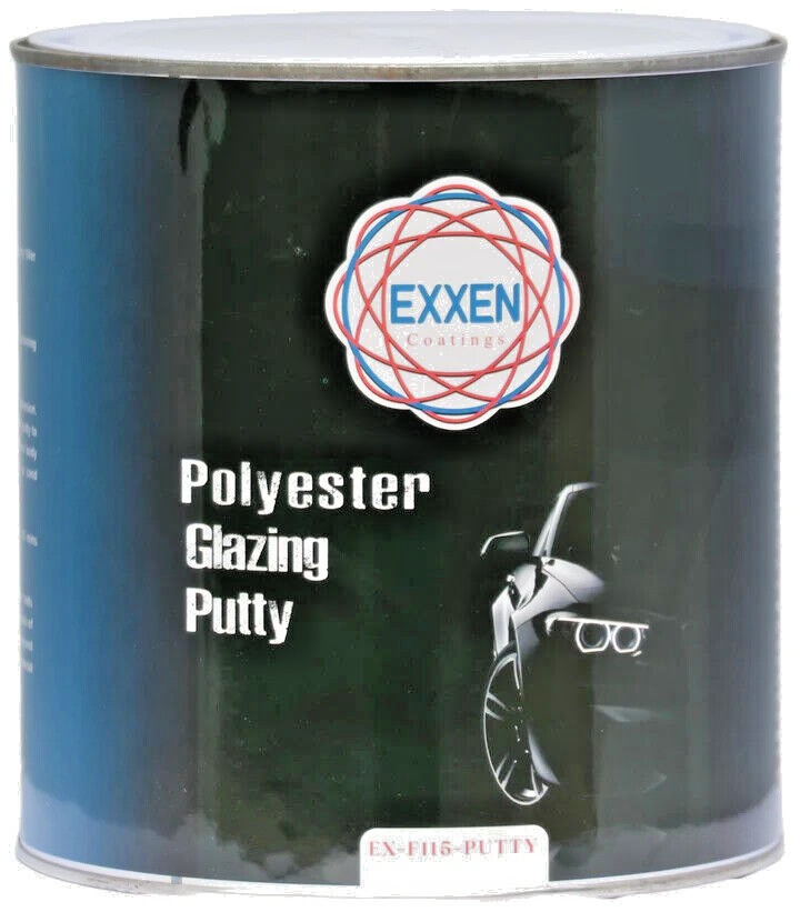 Exxen Coatings Polyester Glazing Putty 2L with cream hardener
