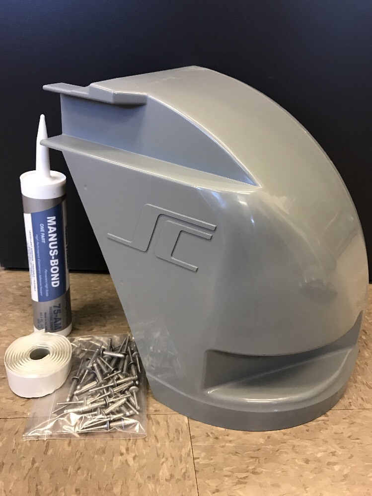 Supreme Corner Cap - Curbside - 116385 includes rivets + caulk + seal -Old Style