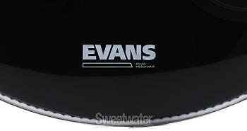 Evans EMAD Resonant Bass Drumhead - 24" - Ebony