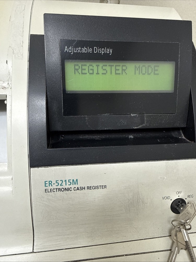 SAM4S ER-1552m Electronic Cash Register Programable Alpha-numeric