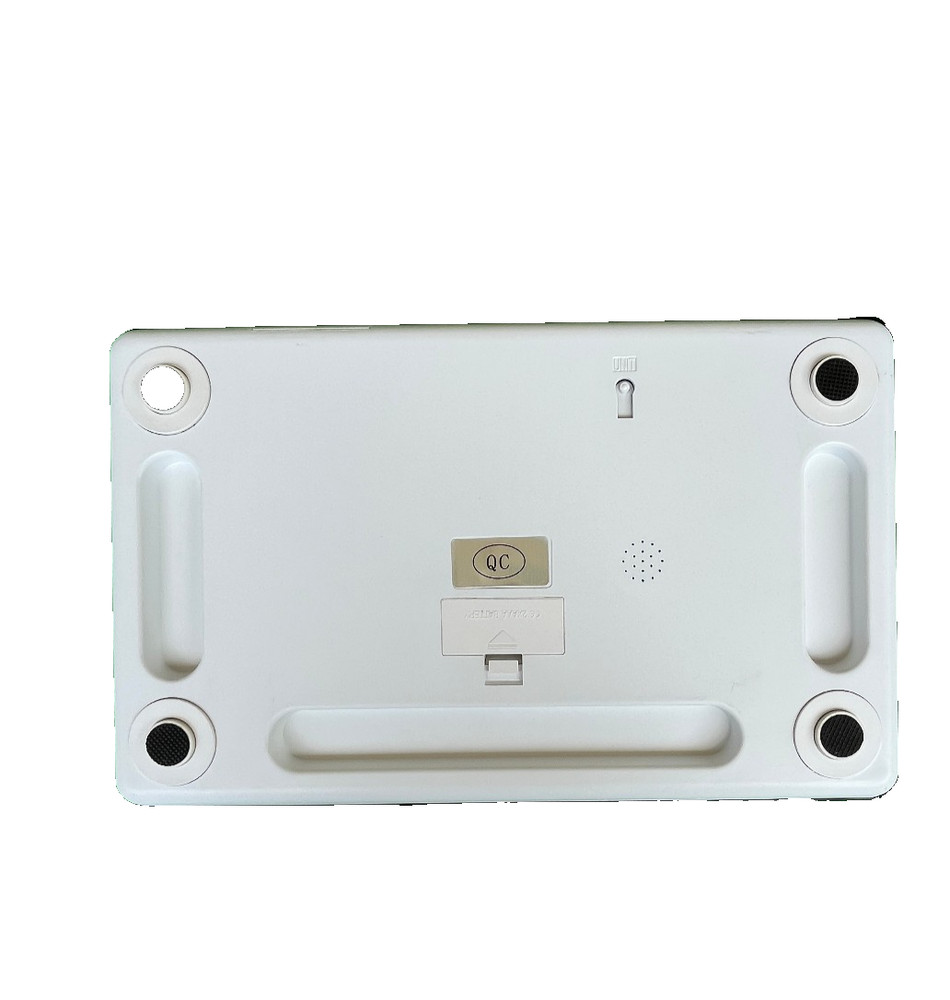Glass Top Battery Powered Bathroom Digital Black Scale