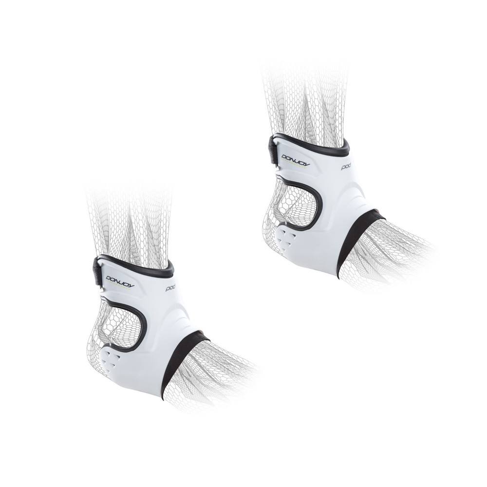 DonJoy Performance POD Ankle Brace Pair Right Left Bundle (White Medium)