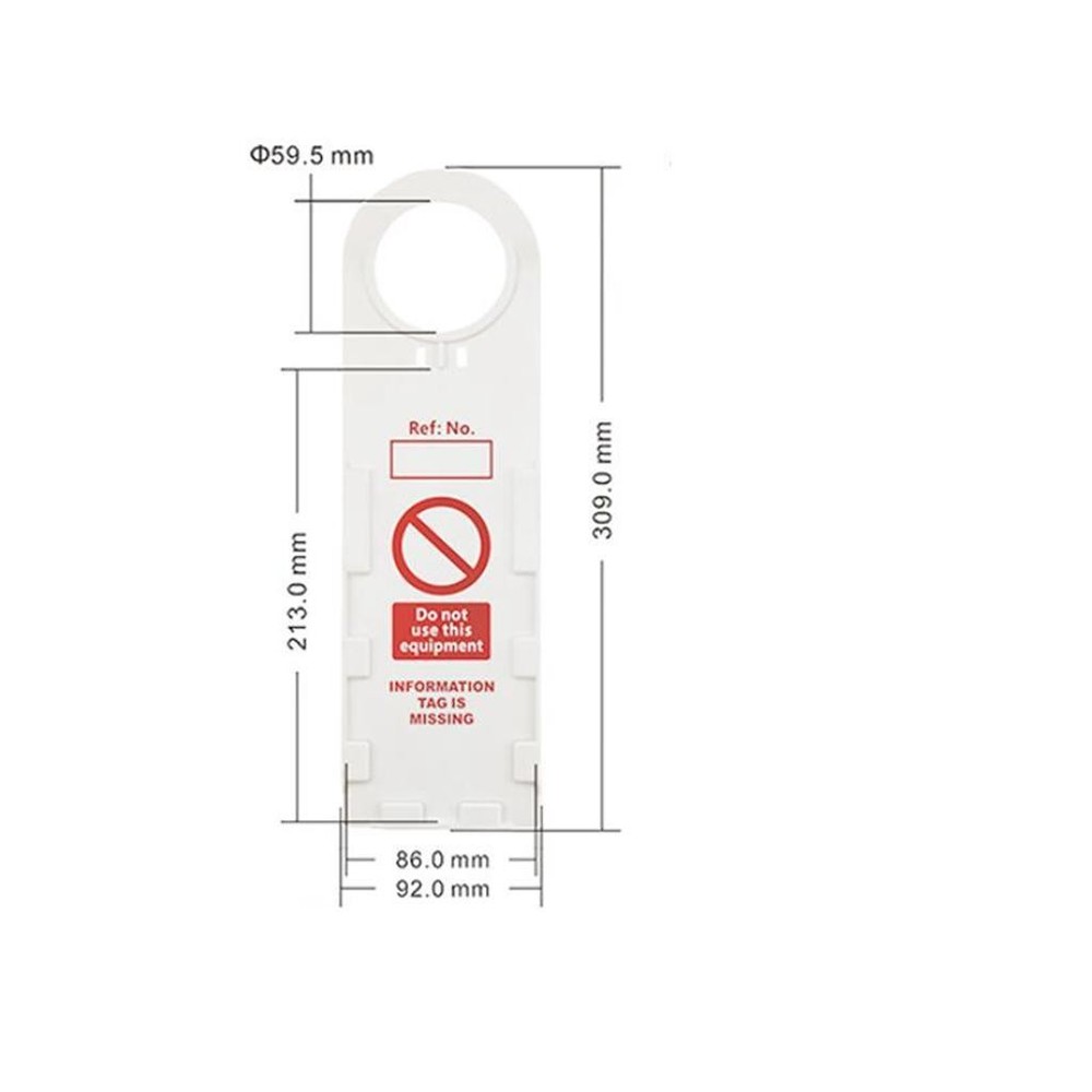 Scaffold Tag, ''Warning'' - '' USE'' - '' '', 12.2'' Length x 3.6'' Width
