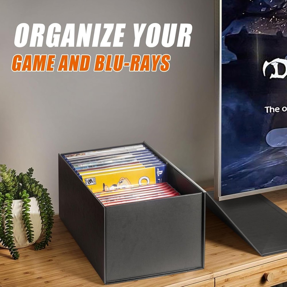 Video Game Storage Boxes, Blu-Ray Storage Boxes, Magnetic Video Game Box Prot...