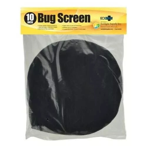 EcoPlus Bug Screen w/ Active Carbon Insert 10 in -4 Inline Hydroponic Greenhouse