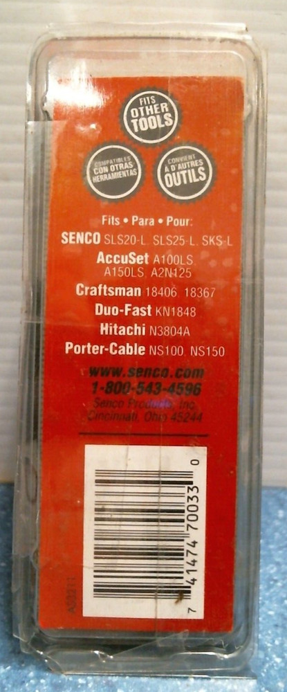 Senco 1" Galvanized Finish Staples 18 Ga. (A801009) FS