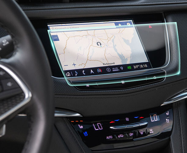 Crystal Clear Screen Protector for 2020 Cadillac XT5 Vehicle Navigation