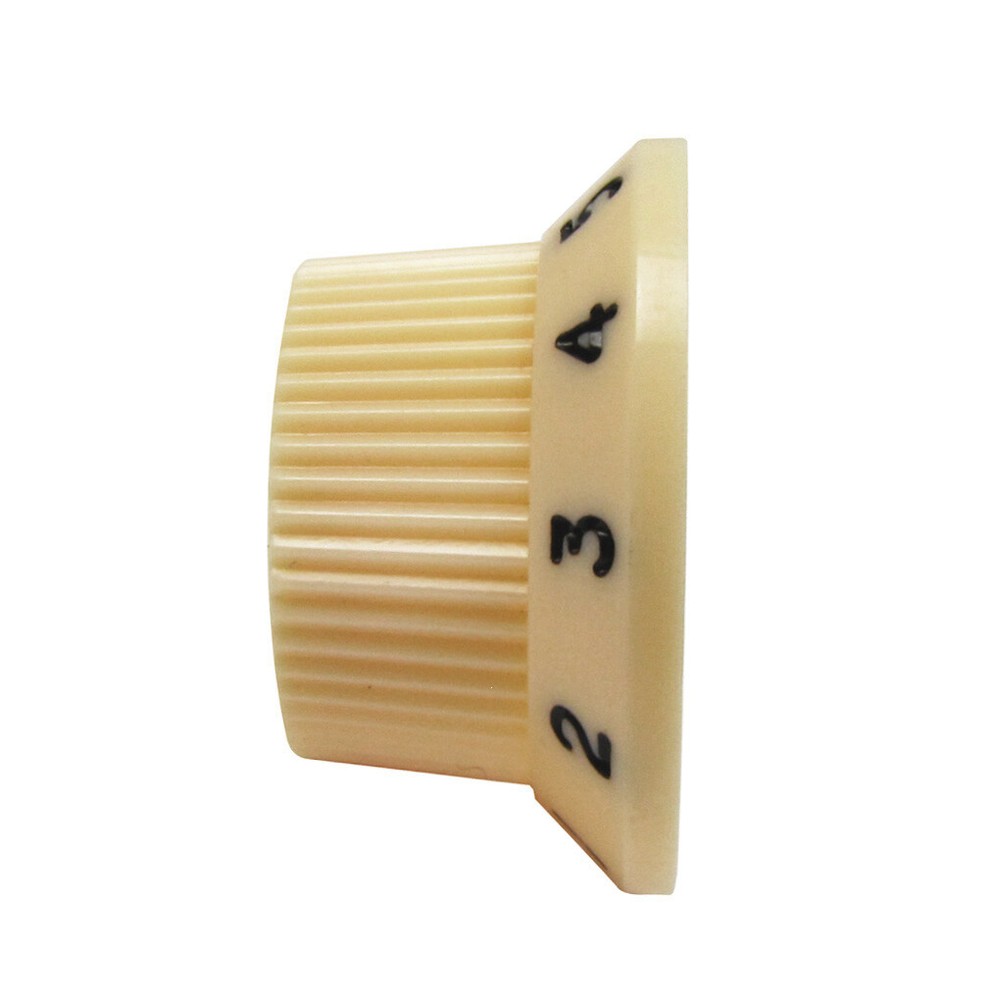 2T 2V ST Guitar Knobs Volume & Tone Control Knobs Cream with black number