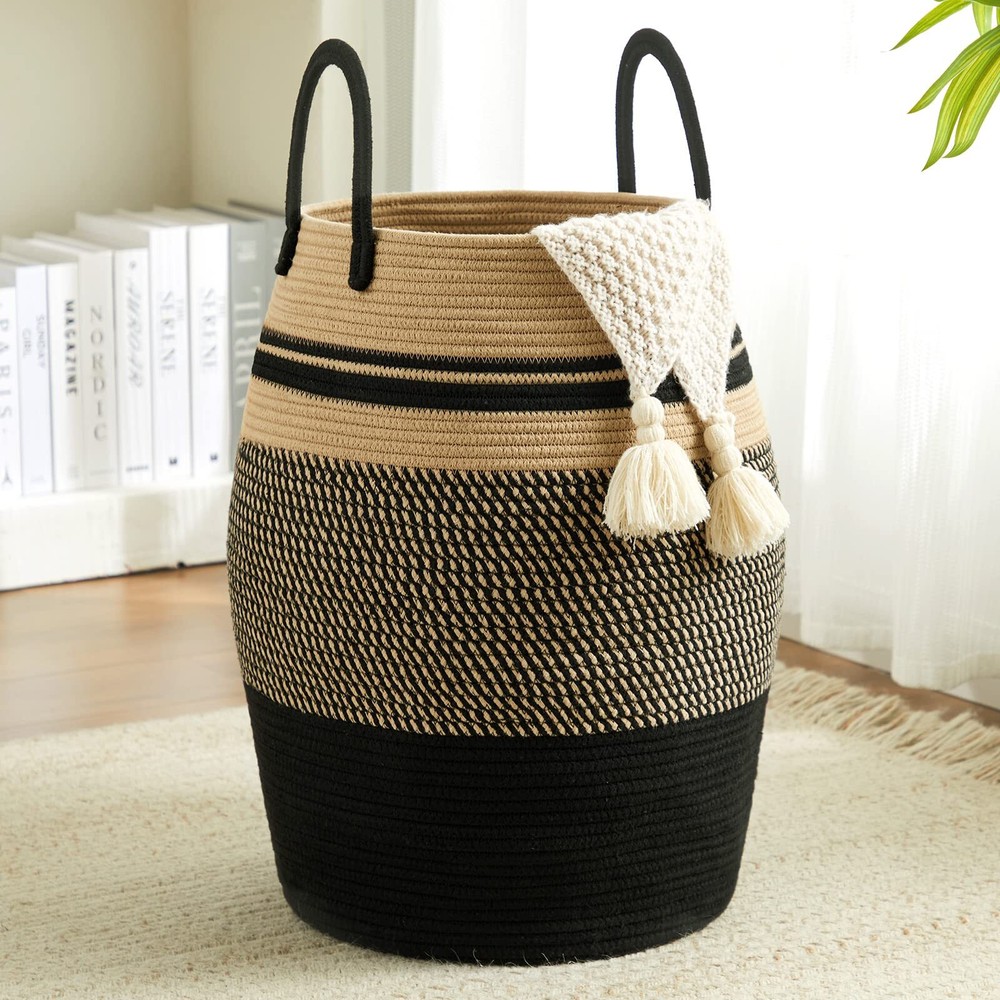 105l Extra Large Laundry Hamper Basket By Woven Tall Clothes Hamper For Storage