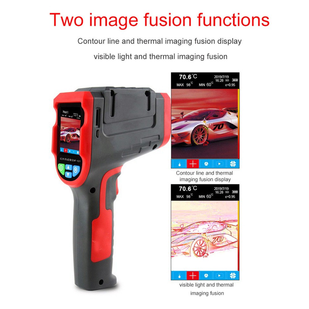 8GB NF-521 Infrared Thermal Imager Camera Temperature Imaging Thermometer