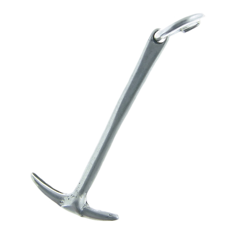 Solid sterling silver PICK AXE MILAGRO charm (M-66)
