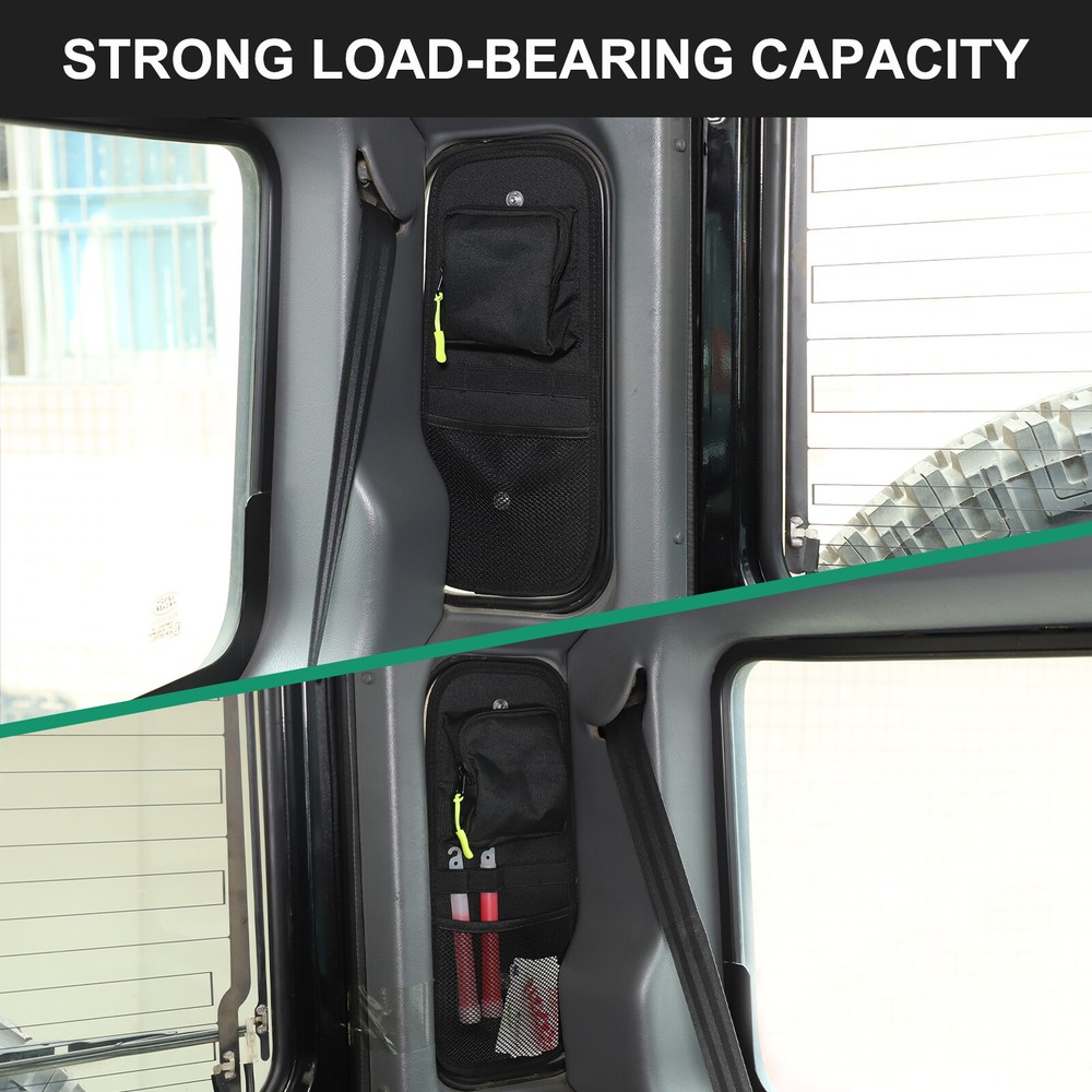 2PCS Tailgate Side Window Storage Bag For Land Rover Defender L663 2004-2018