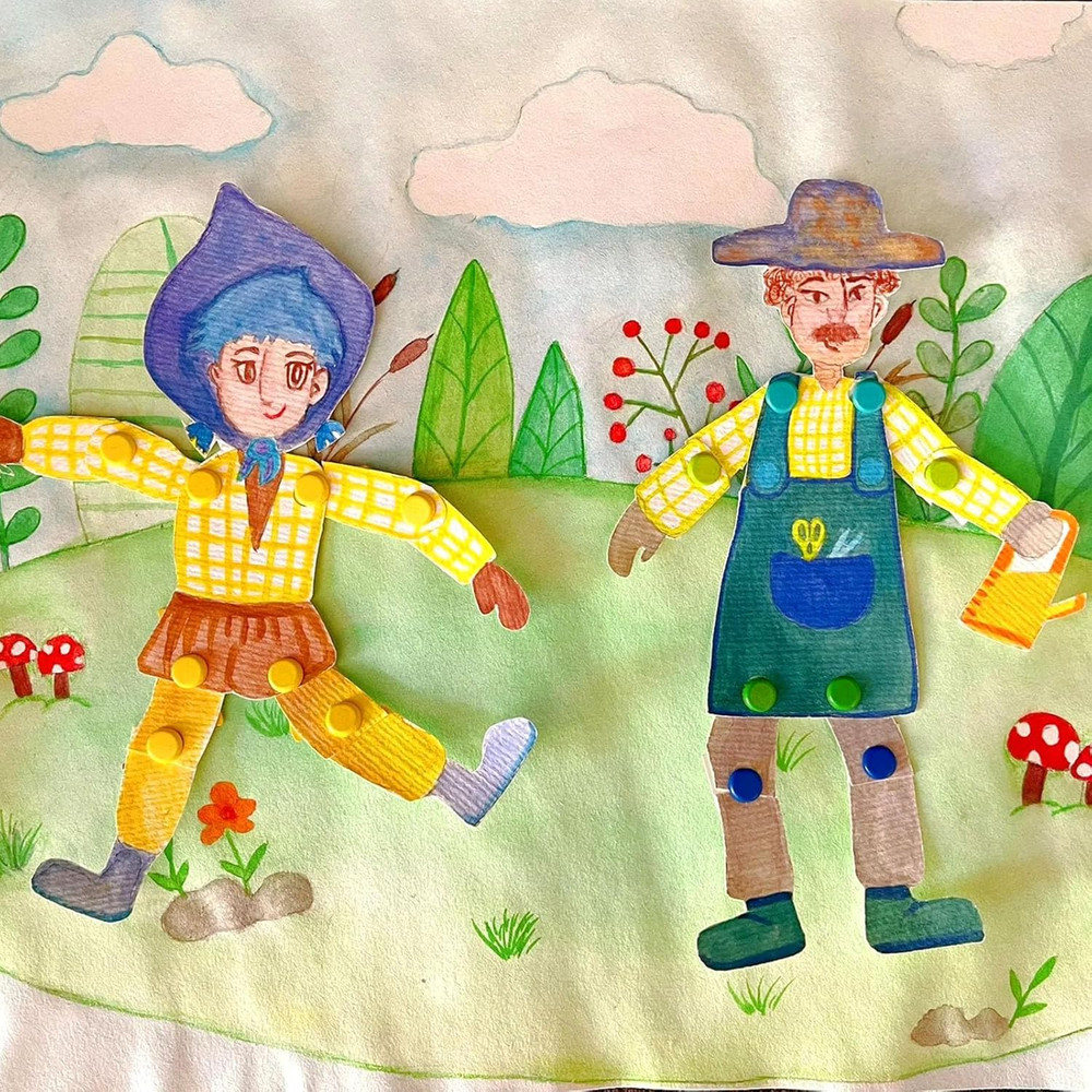 Quacc 200Pcs Multicolor Split Pins round Scrapbooking Brads Split Pins Paper