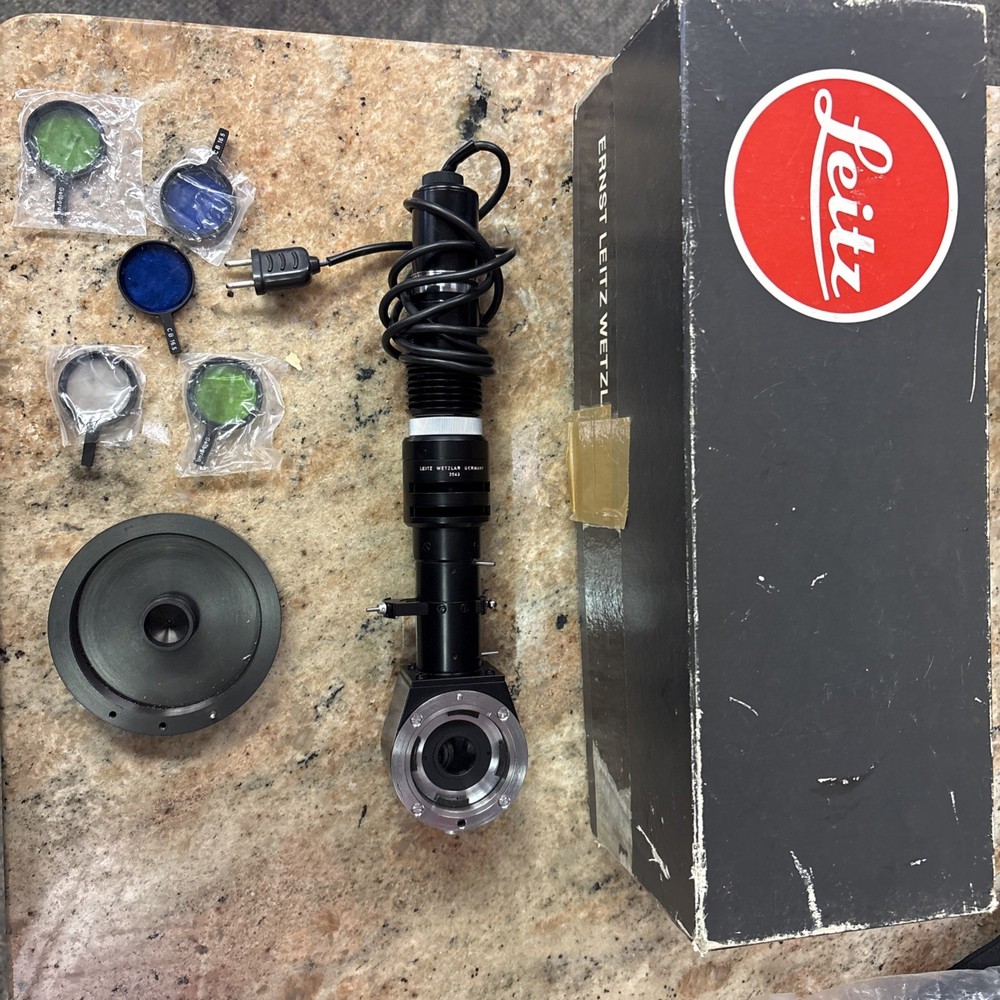 Ernst Leitz Wetzlar External Microscope Illuminator & Case No 2043