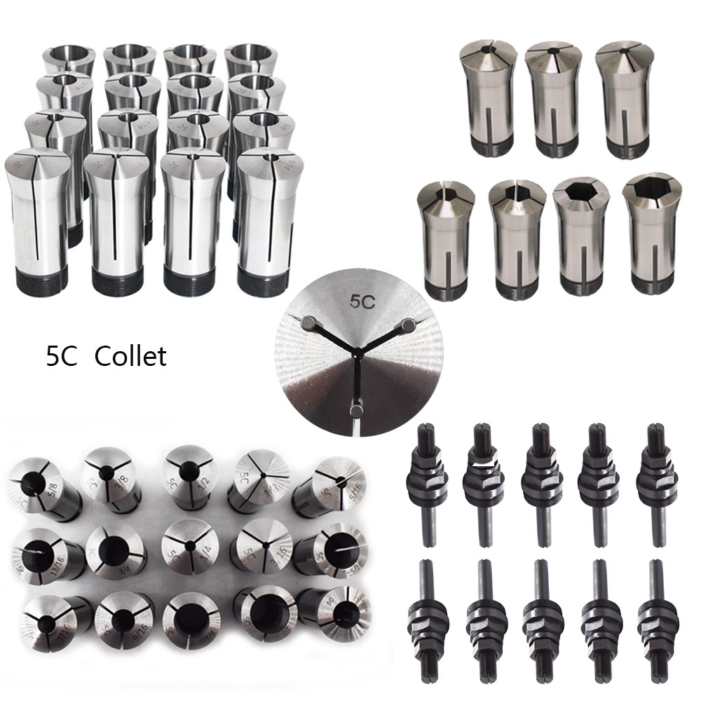 5C Emergency Collet and 5C Collet Stop 5C Hex /Square/ Round Collet New