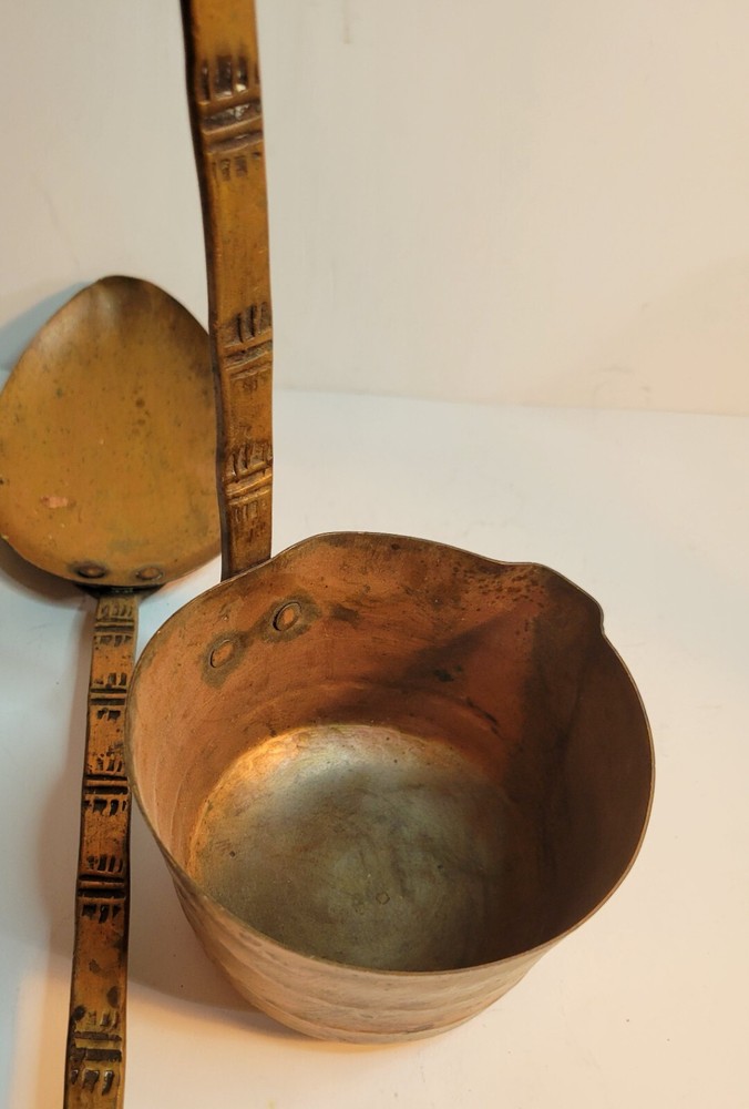 Copper Spoon & Dipper/Ladle with Long Handles
