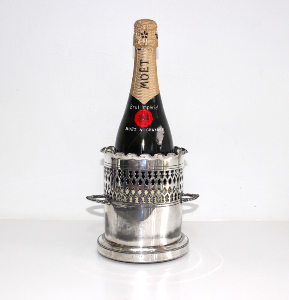Walker & Hall Silver Plated Bottle Sleeve, Coaster