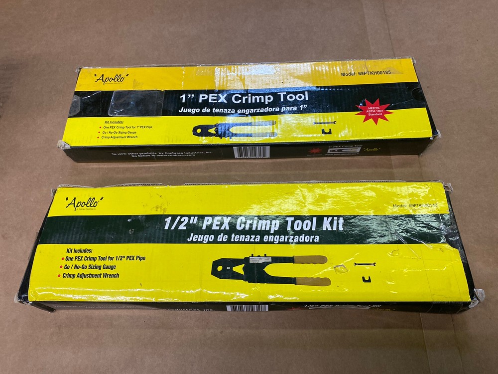 Apollo PEX Crimp Tool Kits 1” And 1/2”