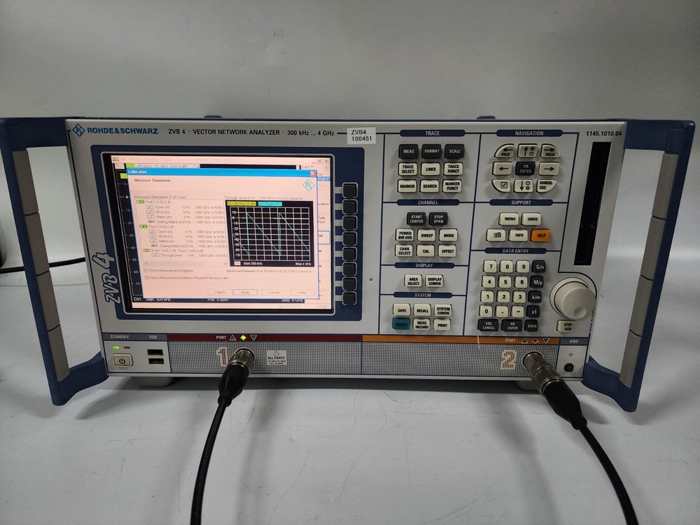 Rohde & Schwarz ZVB 4 Vector Network Analyzer, 300 kHz to 4 GHz