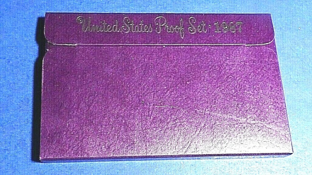 1987-S PROOF SET  "UNOPENED" -  PRESTINE SET  -  ALL ORIGINAL BOX, COINS