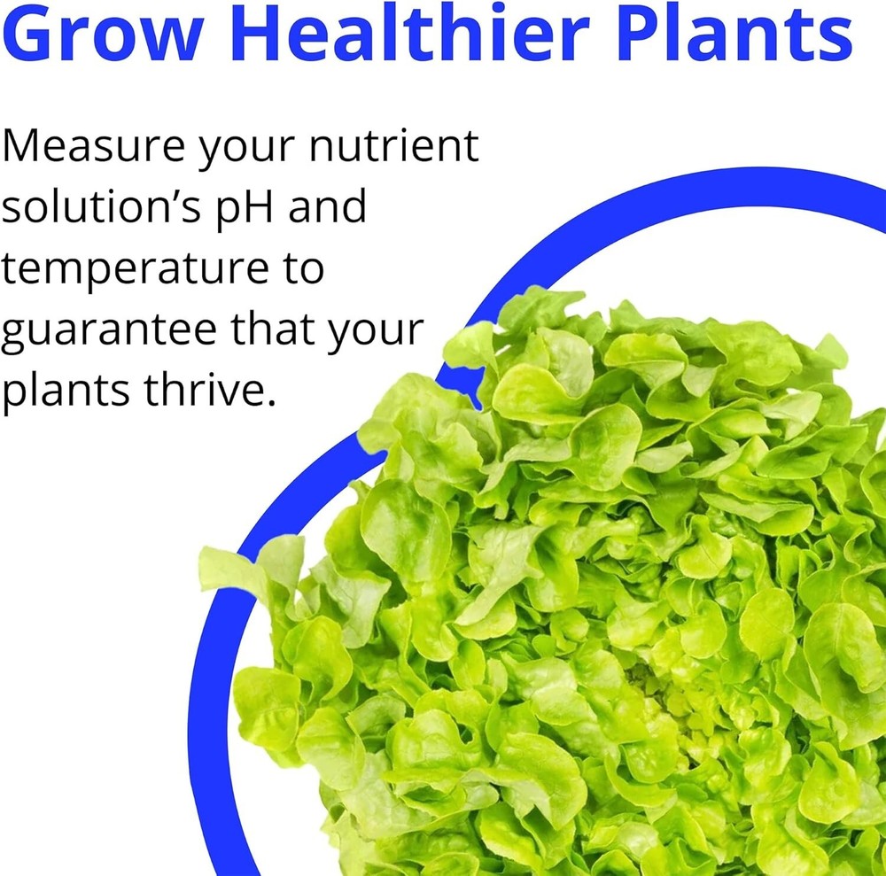 Easy Calibration Waterproof pH Tester - Maximize Nutrients & Growing Potential