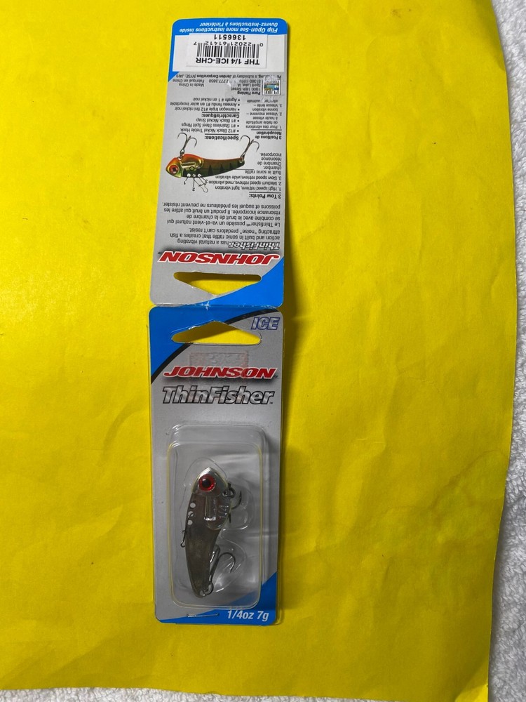 JOHNSON THINFISHER 1/4oz ICE-CHR NEW