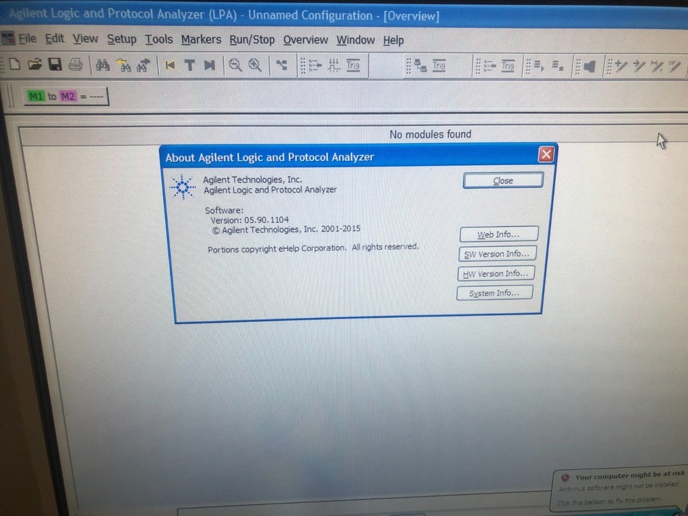 Agilent 16902B Modular Logic Analysis System Mainframe w/o Modules