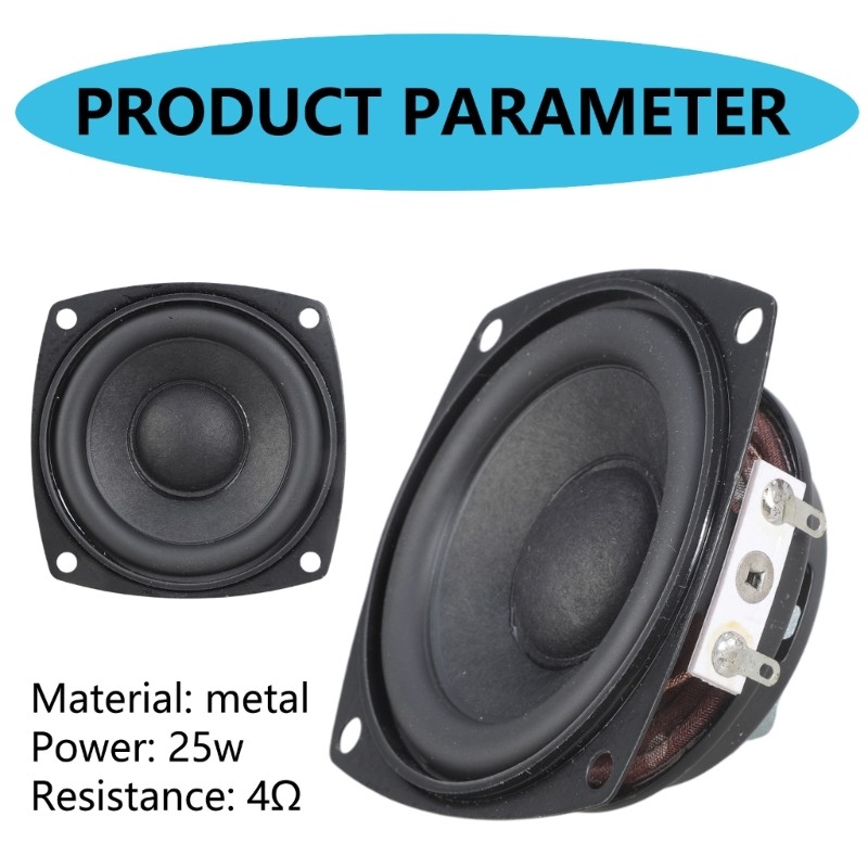 Replacement 66mm Internal Speaker 25W 4Ohm Speaker for Home Projects