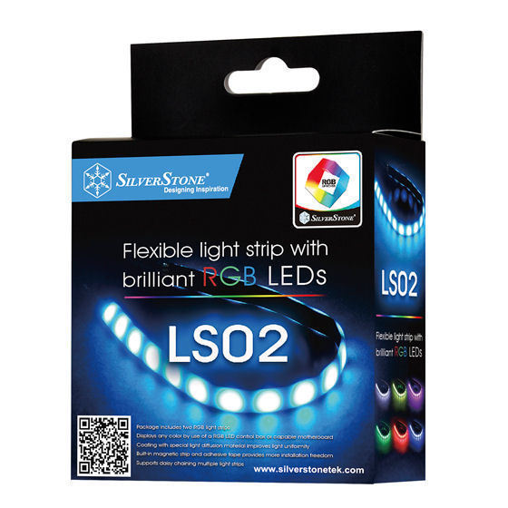 Silverstone SST-LS02 18 RGB LED Flexible Light Strip (2 Strips)