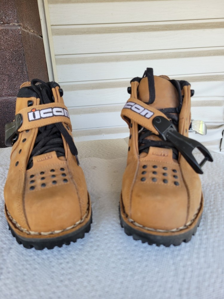 Icon Womens Motorcycle Boots Size 8