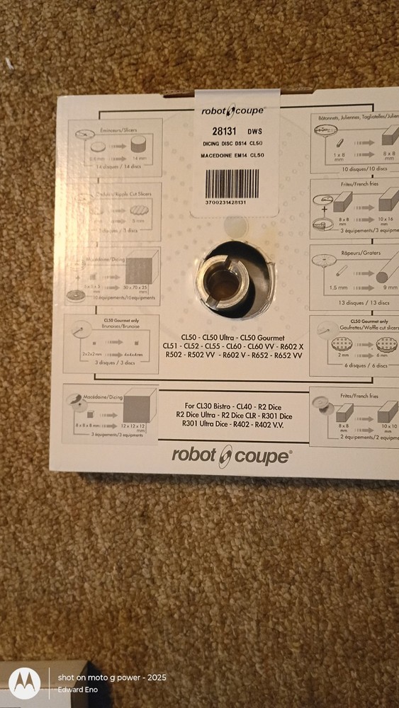 Robot Coupe Dicing Kit Slicing Disc & Dice Grid Replacement 28113W