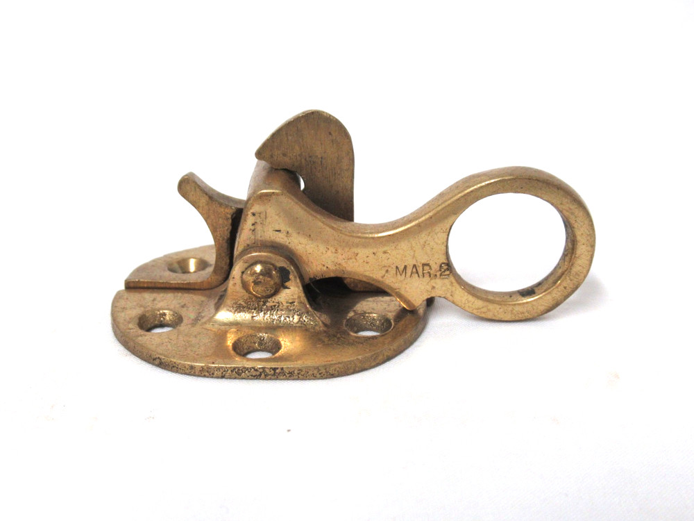 ANTIQUE 1901 BRASS LEFT HAND ICE BOX LATCH 3 AVAILABLE